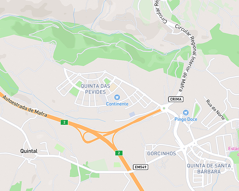 Um mapa que apresenta a localização de AniCura Atlântico Hospital Veterinário