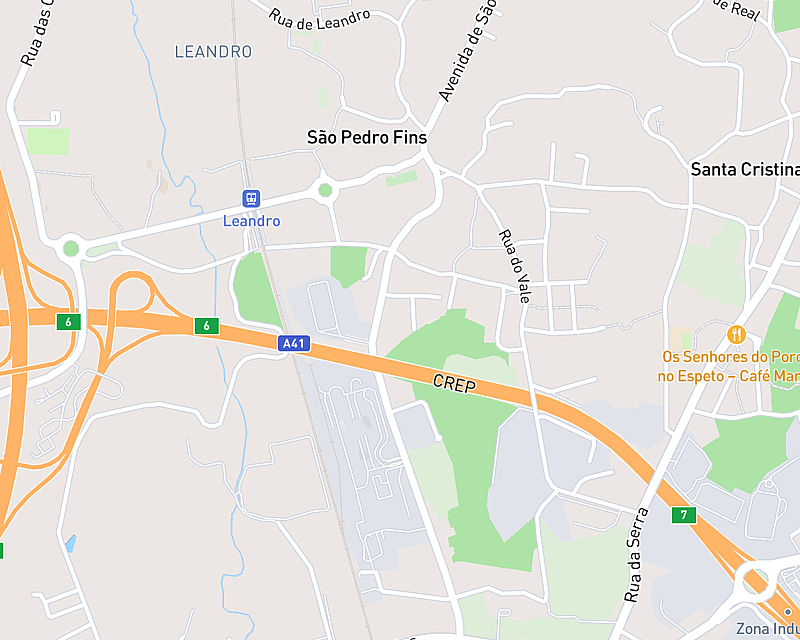 Um mapa que apresenta a localização de AniCura +Ani+ Hospital Veterinário