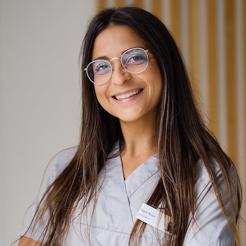 Fotografia de Ângela Nunes, Rececionista